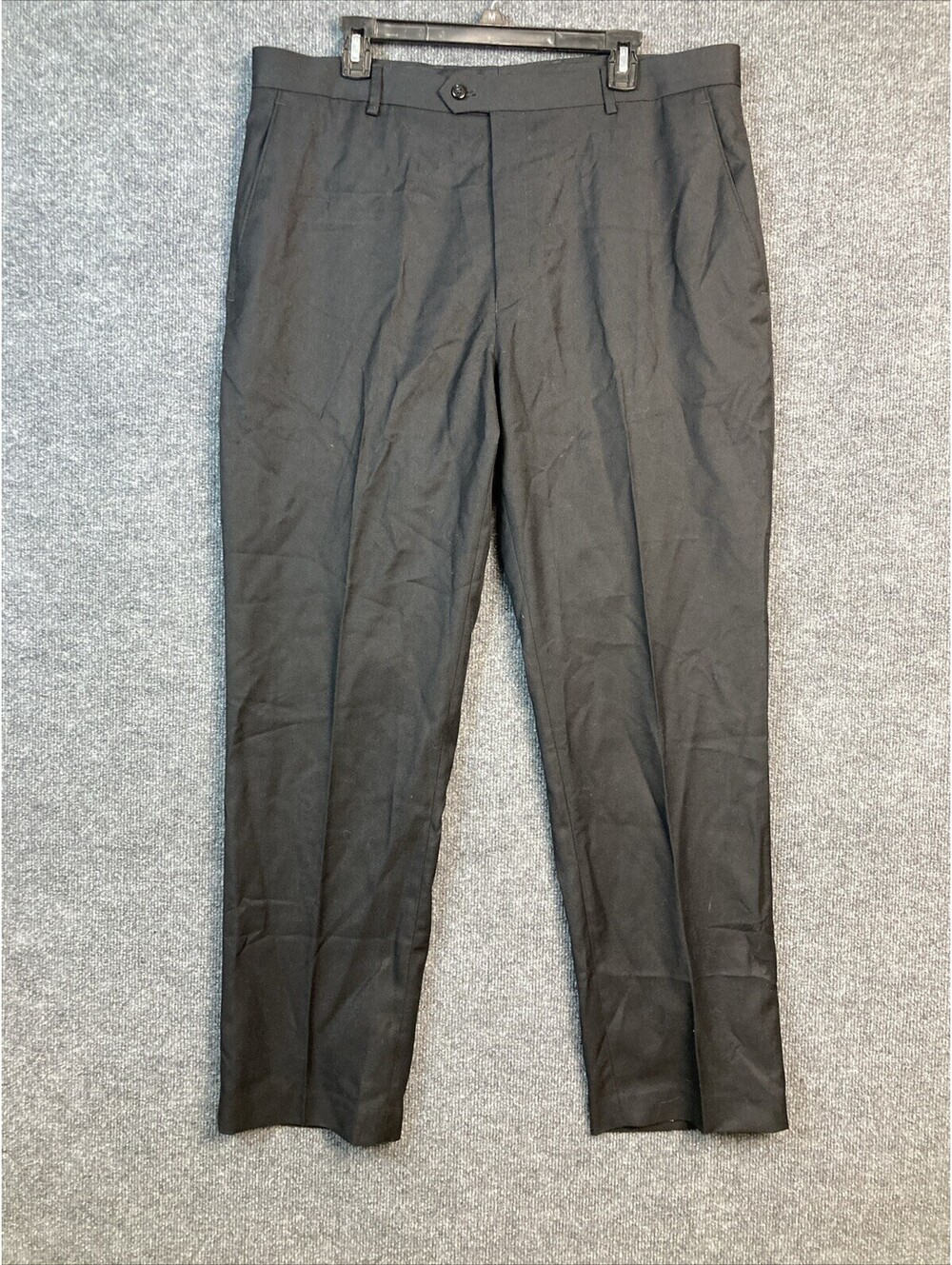 Stafford Mens Size 38 x 32 Black Classic Fit Travel Stretch Dress Pants